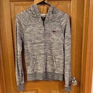 Victoria Secret PINK Gray Zip-Up Hoodie